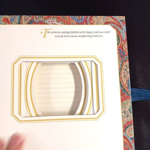 VTG Photo Album 90s DEDICATION book TO DAD WITH LOVE Father suede BLUE ribbon - Picture 9 of 11